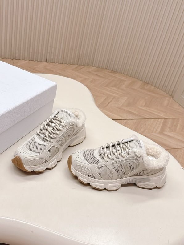 Кросівки Dior Chrono на хутрі зимові фото 3