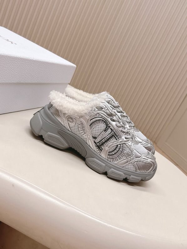 Кроссовки Dior Chrono на меху зимние фото 3