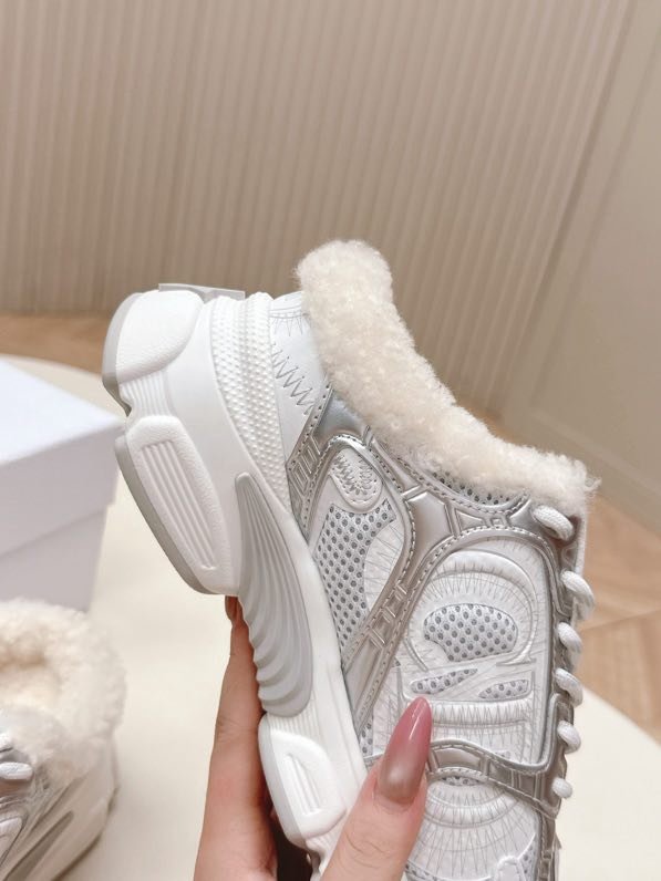 Кросівки Dior Chrono на хутрі зимові фото 4
