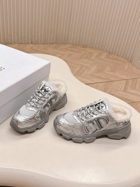 Кроссовки Dior Chrono на меху зимние фото 6