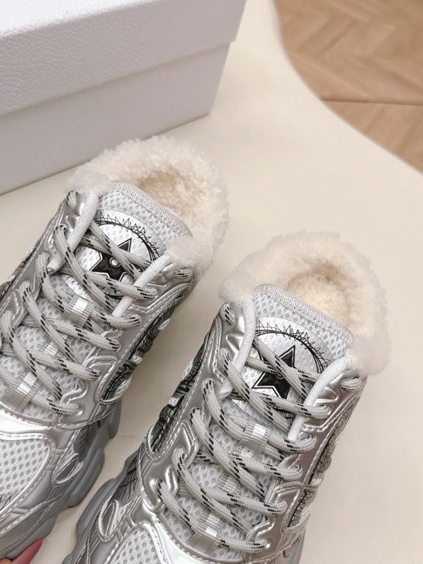 Кроссовки Dior Chrono на меху зимние фото 7