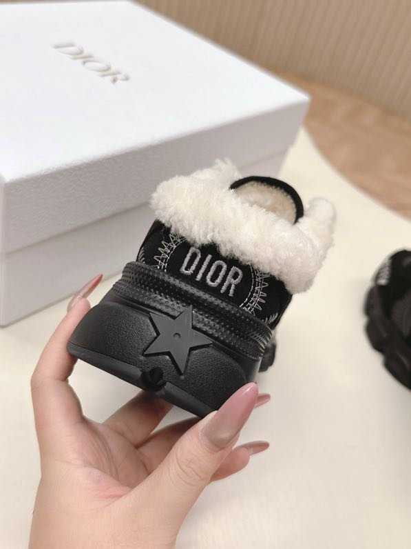 Кроссовки Dior Chrono на меху зимние фото 9