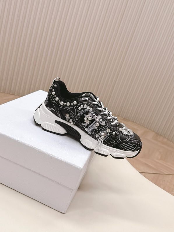 Кроссовки Dior Chrono со стразами фото 9