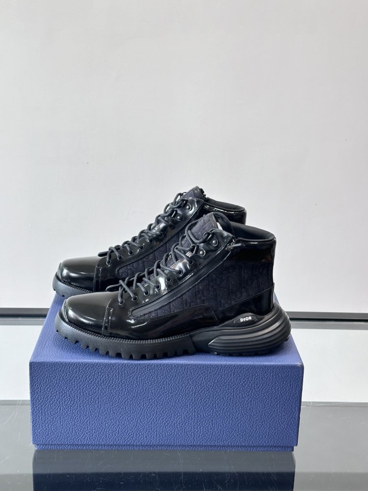 Sneakers Dior Combat Oblique High-Top фото 3
