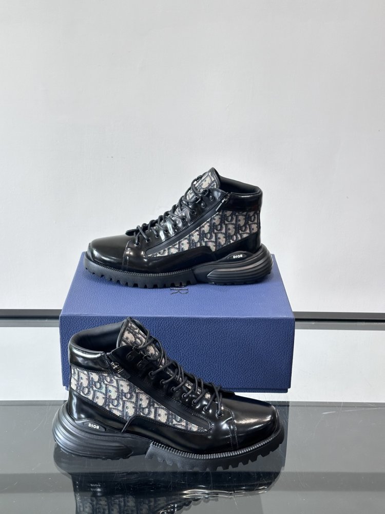 Sneakers Dior Combat Oblique High-Top фото 4