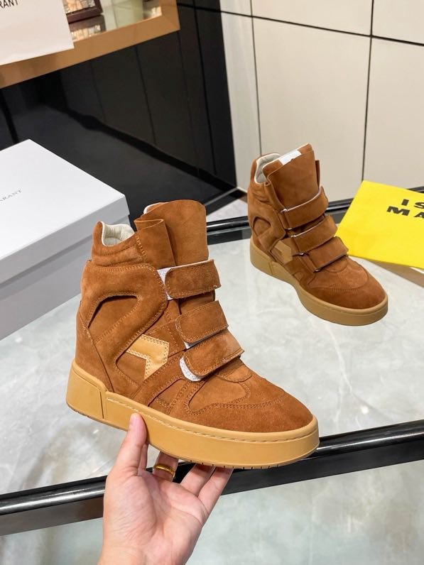 Кроссовки кожаные на танкетке фото 3