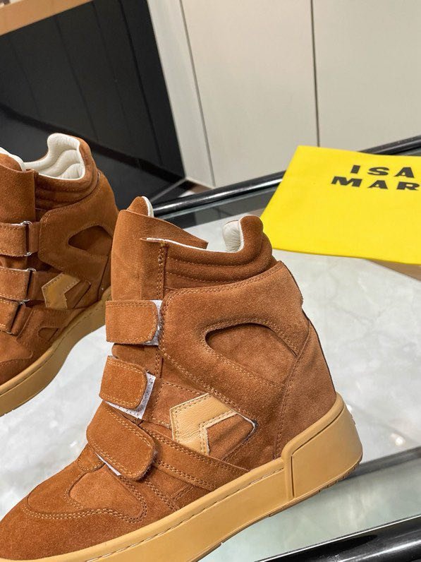 Кроссовки кожаные на танкетке фото 5