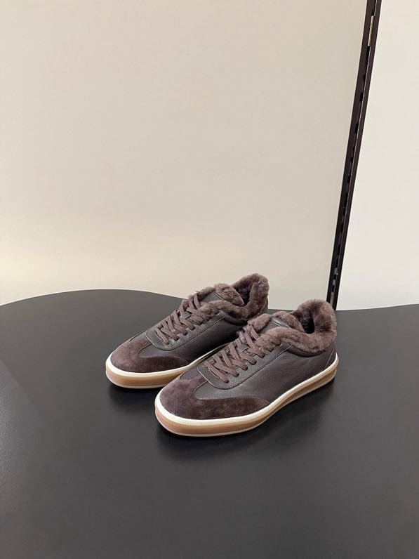 Кроссовки Loro Piana Tennis Walk на меху фото 4