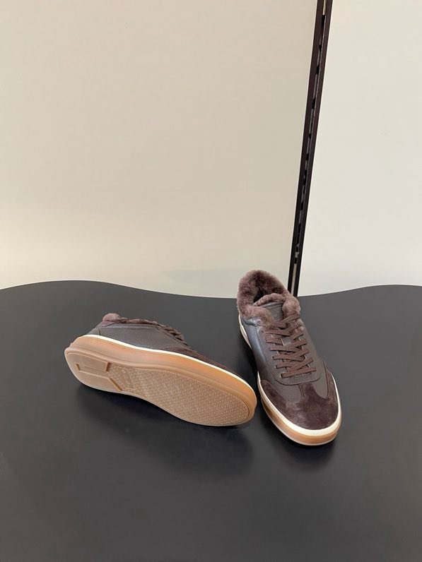 Кроссовки Loro Piana Tennis Walk на меху фото 7