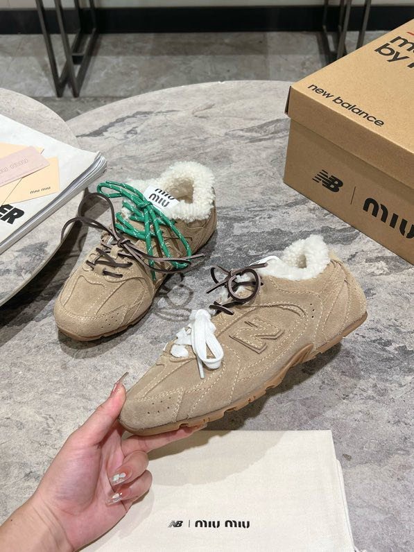 Кроссовки Miu Miu x New Balance на меху фото 2