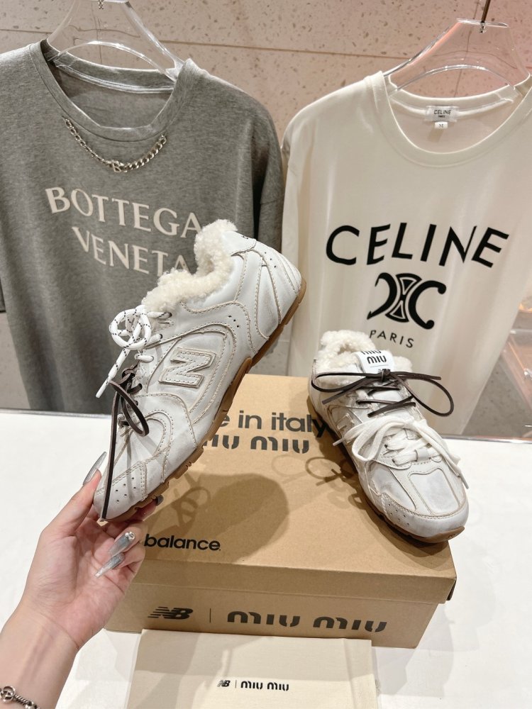 Кроссовки Miu Miu x New Balance на меху фото 2