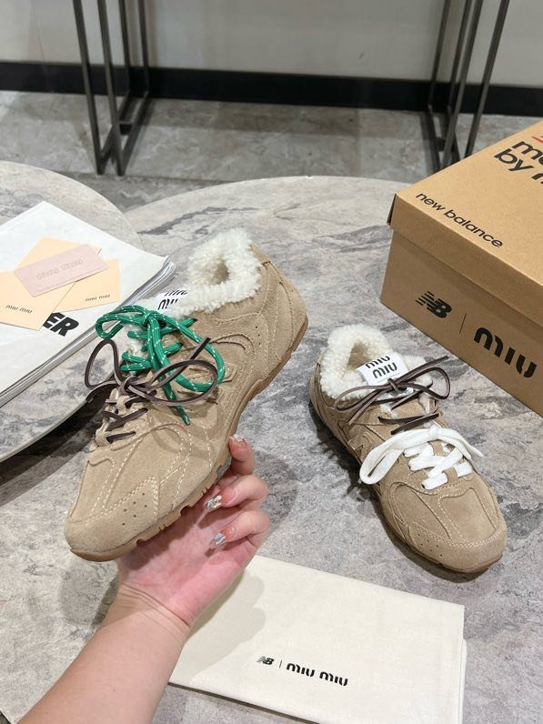 Кроссовки Miu Miu x New Balance на меху фото 3