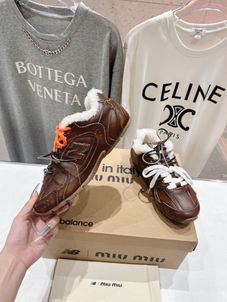 Кроссовки Miu Miu x New Balance на меху фото 3