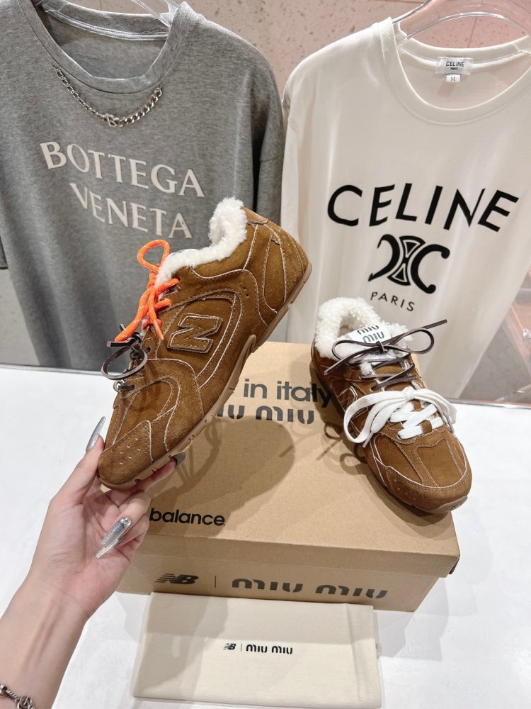 Кроссовки Miu Miu x New Balance на меху фото 3