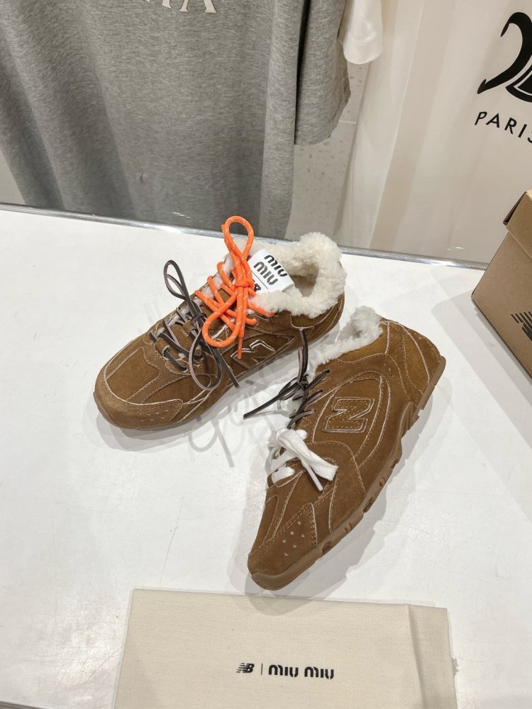 Кроссовки Miu Miu x New Balance на меху фото 4