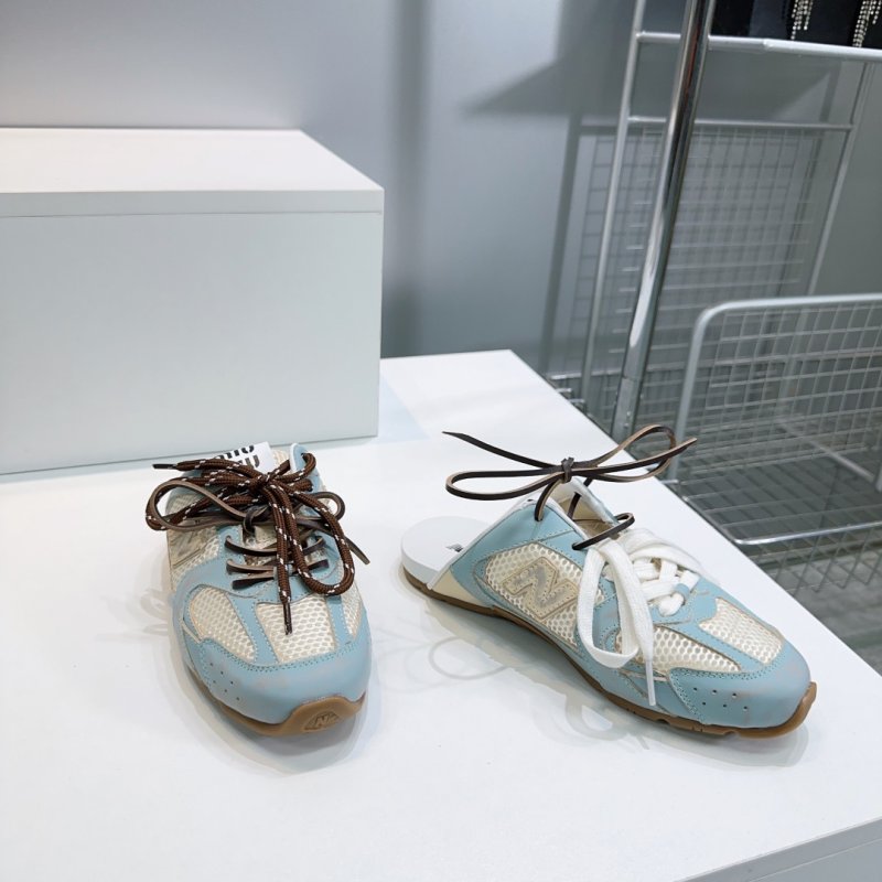 Кроссовки мюли MIU MIU x New Balance 530