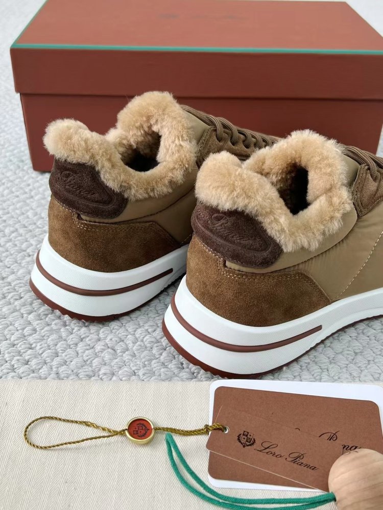 Sneakers men's on fur winter фото 5