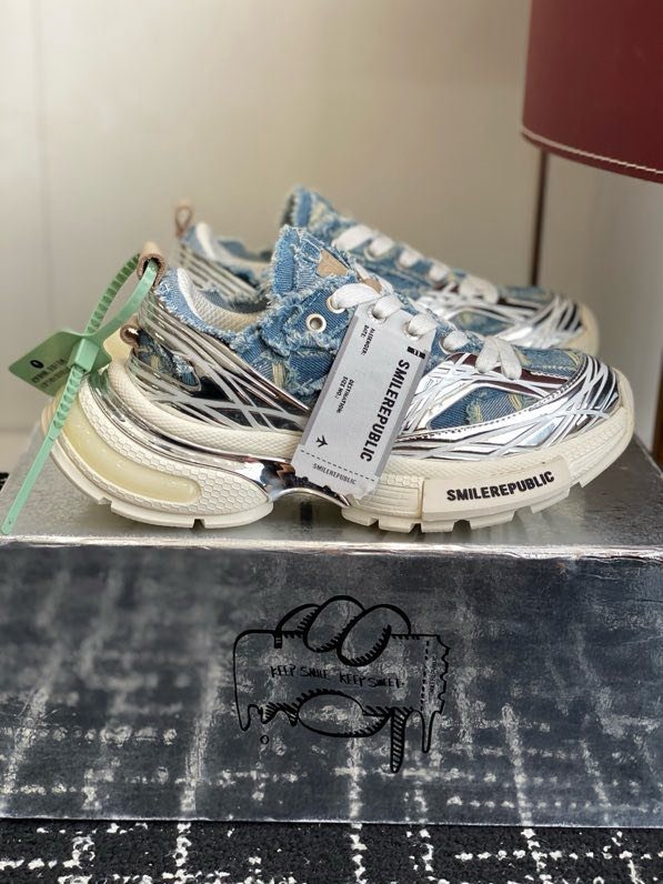 Кроссовки XXXS Ink Splash Silver