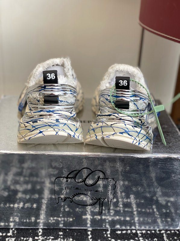 Кроссовки XXXS Ink Splash Silver фото 2