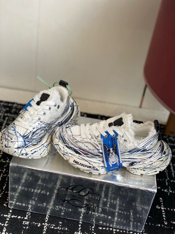 Кроссовки XXXS Ink Splash Silver фото 3