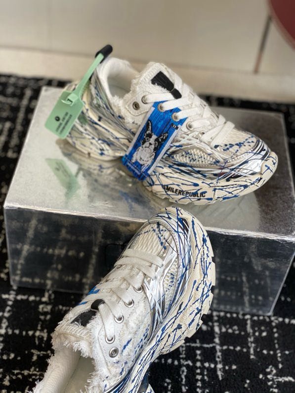 Кроссовки XXXS Ink Splash Silver фото 5