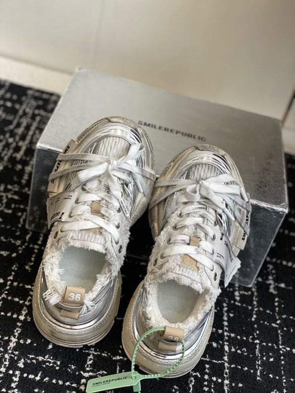 Кроссовки XXXS Ink Splash Silver фото 6