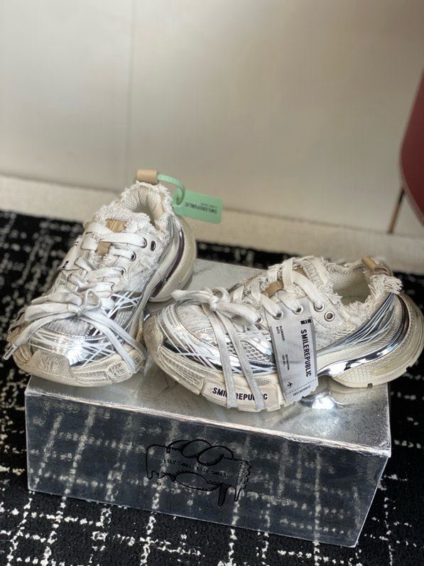 Кроссовки XXXS Ink Splash Silver фото 8