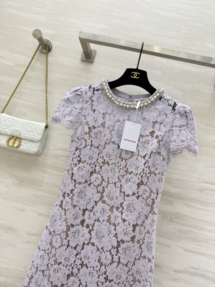 Кружевное платье в романтическом фиолетовом стиле фото 2