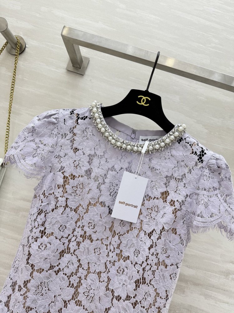 Кружевное платье в романтическом фиолетовом стиле фото 3