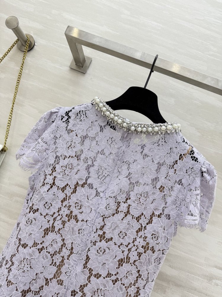 Кружевное платье в романтическом фиолетовом стиле фото 4