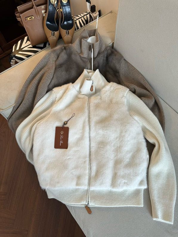 Куртка кашеміру з норковым хутром