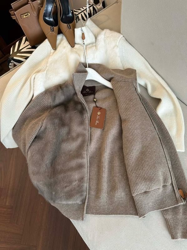 Jacket cashmere from норковым fur фото 2