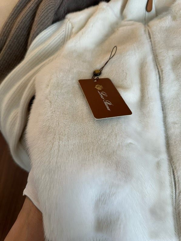 Куртка кашеміру з норковым хутром фото 2