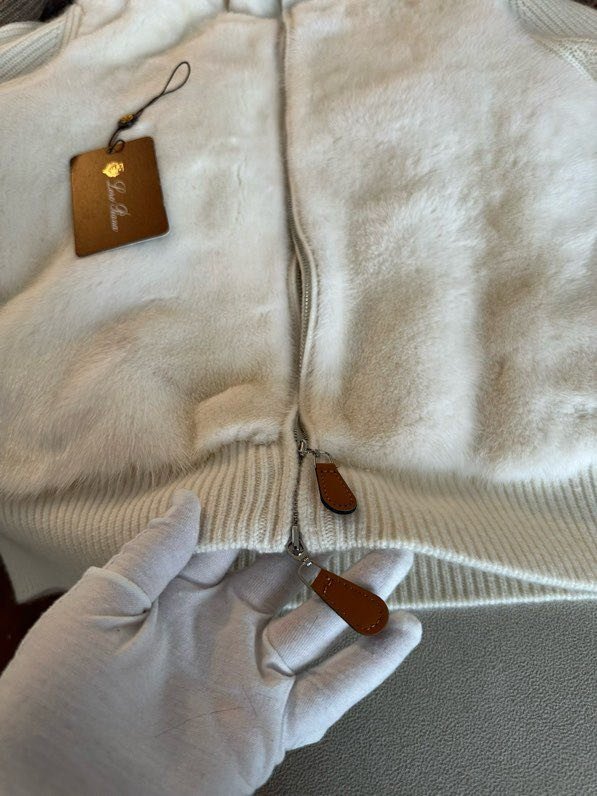 Куртка кашеміру з норковым хутром фото 3