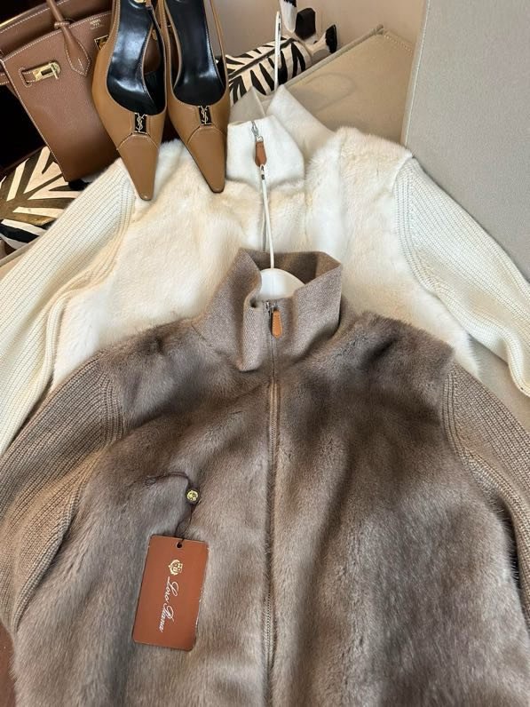 Jacket cashmere from норковым fur фото 4