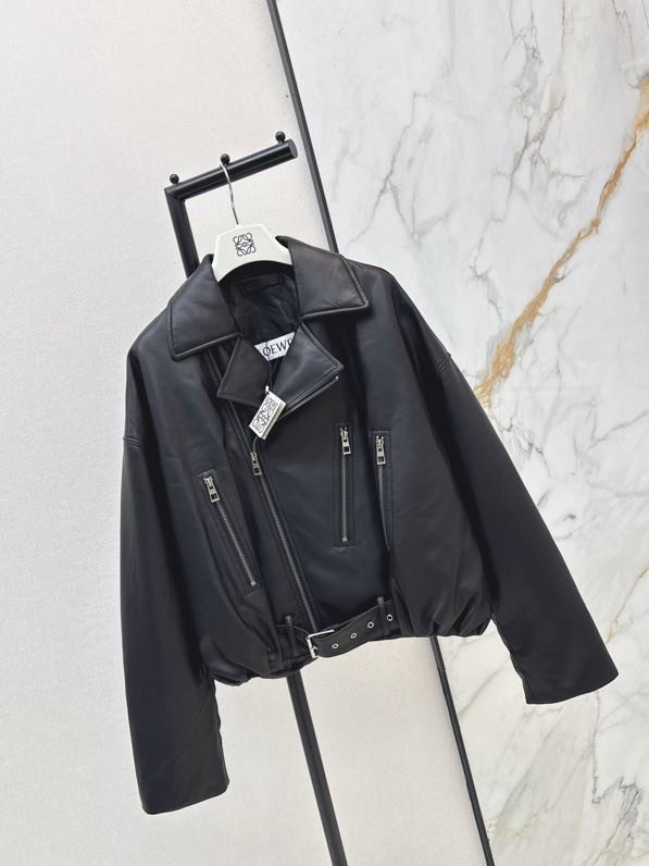 Jacket leather on feathers women's фото 6