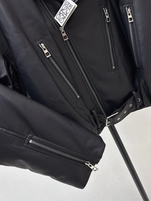 Jacket leather on feathers women's фото 7