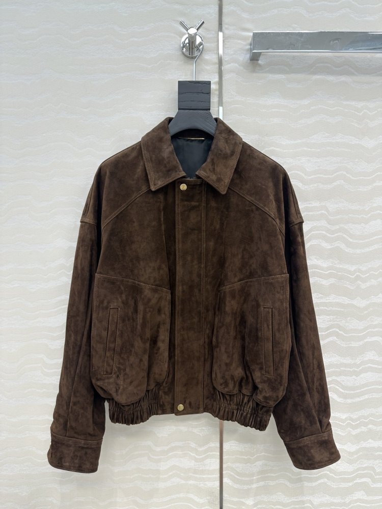 Jacket leather women's