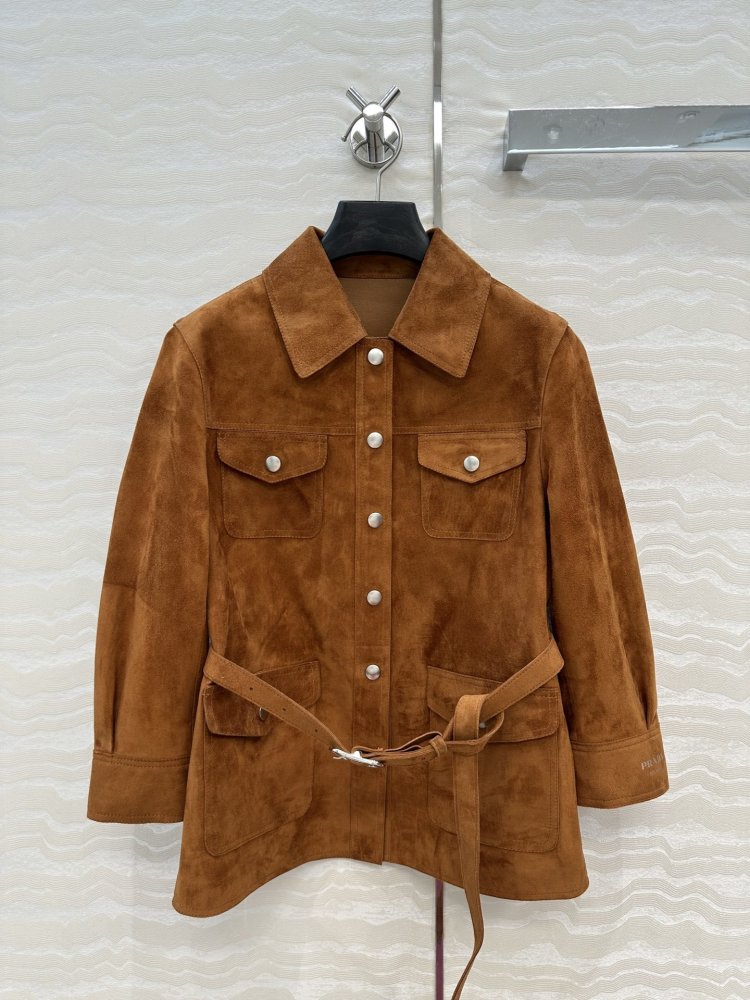 Jacket leather women's