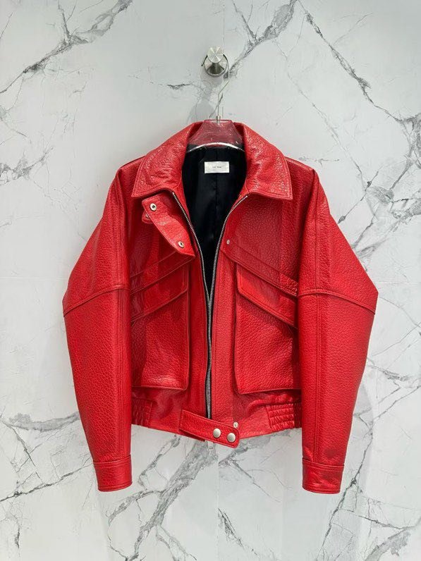Jacket leather women's