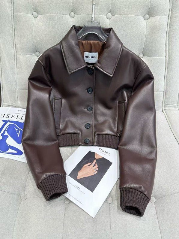 Куртка кожаная женская