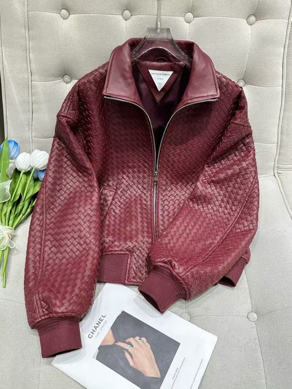 Jacket leather women's
