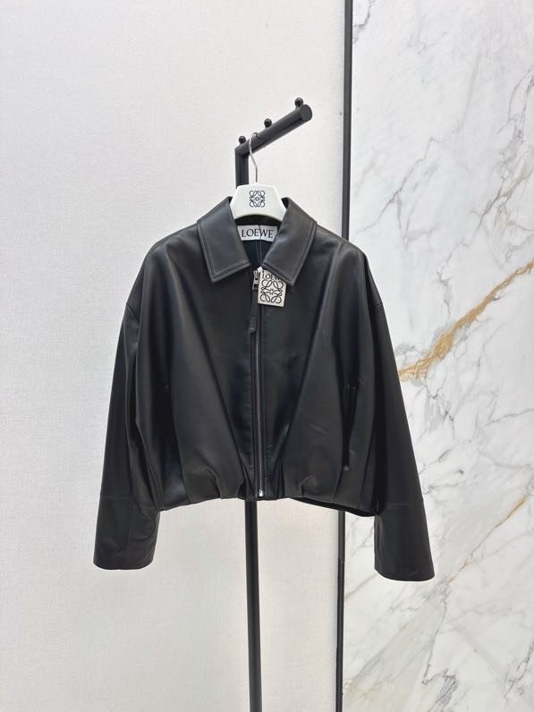 Jacket leather women's