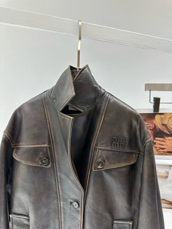 Jacket leather women's фото 3