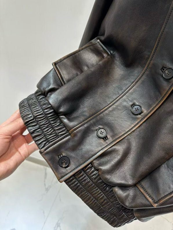 Jacket leather women's фото 4