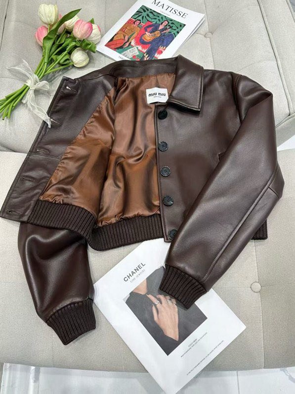 Куртка кожаная женская фото 5