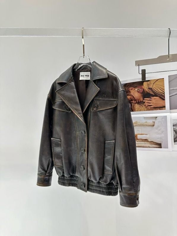 Jacket leather women's фото 5