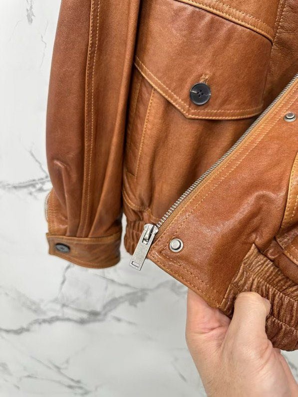 Куртка кожаная женская фото 5