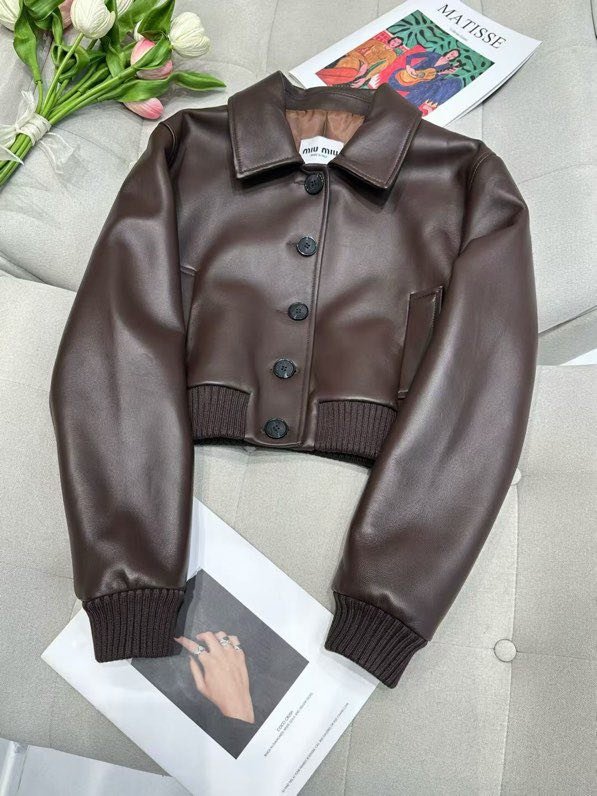 Куртка кожаная женская фото 6