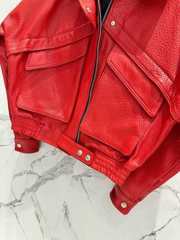 Jacket leather women's фото 7